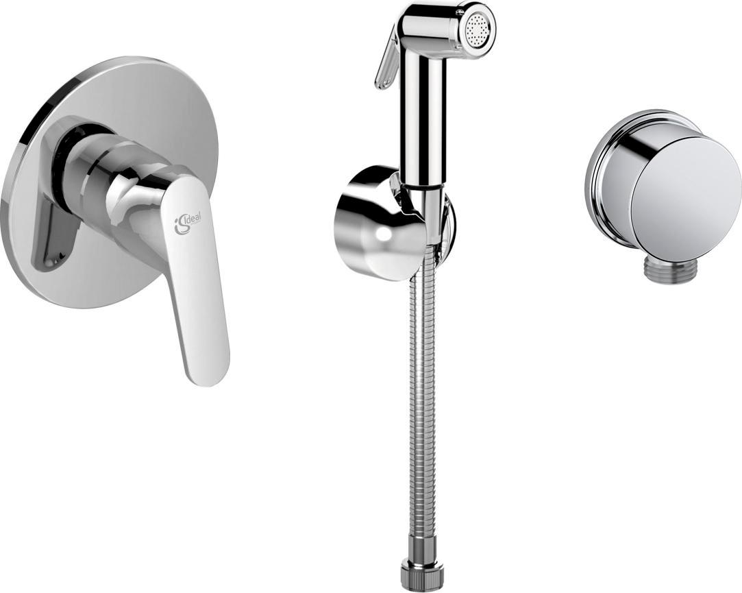 Комплект гигиенического душа, к-т: смеситель с внешней и встраив.частью, лейка, шланг 1.25м, шланговое подсоединение, (цв.хром), CeraPlan ZZ
