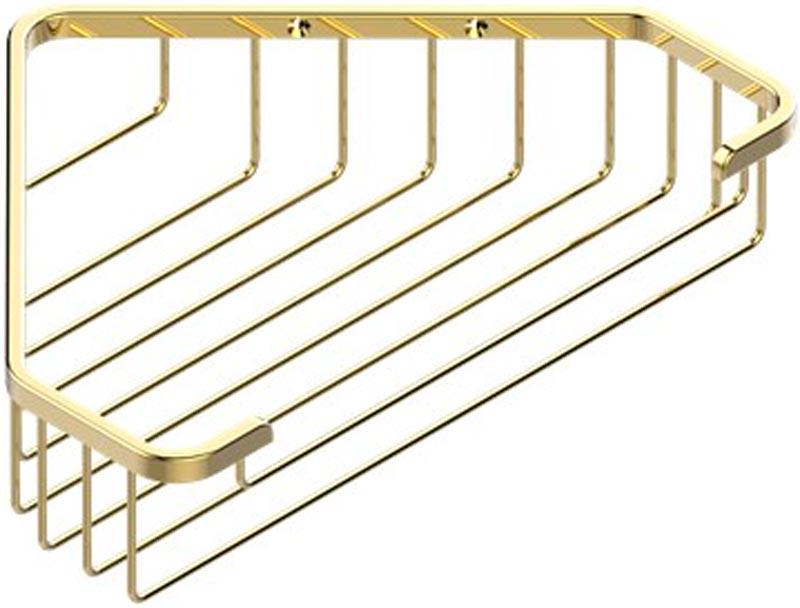 Полочка угловая, металл. решётка 200х200mm (цв. латунь (Luxbrass)) Versailles ZZ