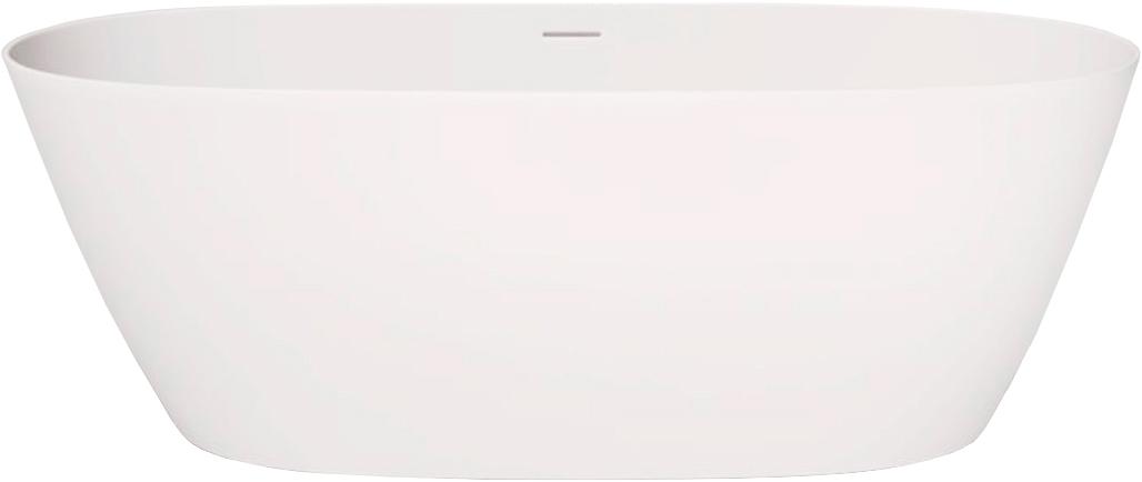 Ванна 170х80хh61cм, отдельностоящая, литой камень Gelcoat цв.белый глянцевый, интегрир.слив-перелив, крышка слива в цв.ванны, сифон в к-т, LOFO ZZ