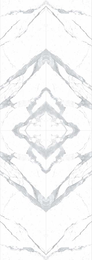 Bianco Statuario Venato Lucidato Bookmatch face B 5.6 mm ZZ |100x300