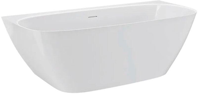 Ванна 1600х800хh590мм, пристенная, литой камень S-Stone матов цв.белый, д/к Up&Down в цвет ванны, интегрир.слив-перелив,рама в компл,Sofia Wall 160 ZZ