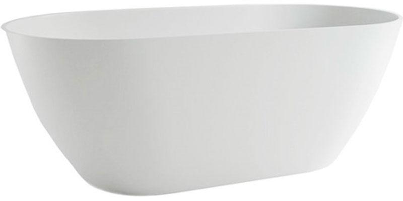 Ванна 1580х790хh580мм, отдельностоящая, интегрир.слив перелив, д/к в цвет ванны в компл.,(иск.камень Soft rock цв.белый мат), Venus New ZZ