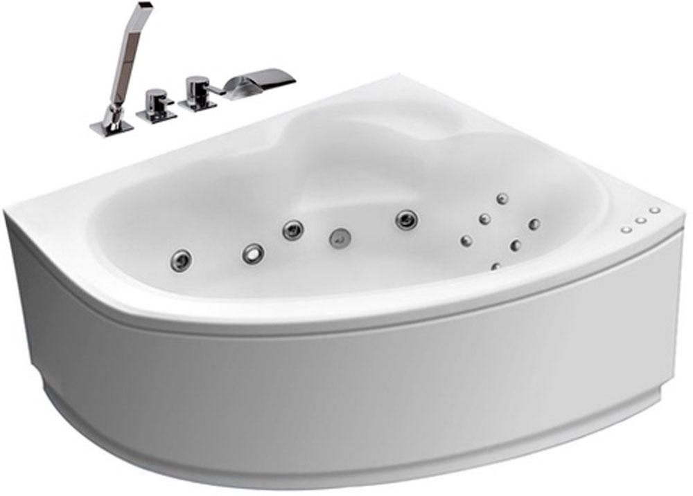 Ванна Talia (правая) 170х110х63см с аэромассажем, встроен.смеситель Ontario 73  на раме, панель и слив/перелив в компл., Talia ZZ