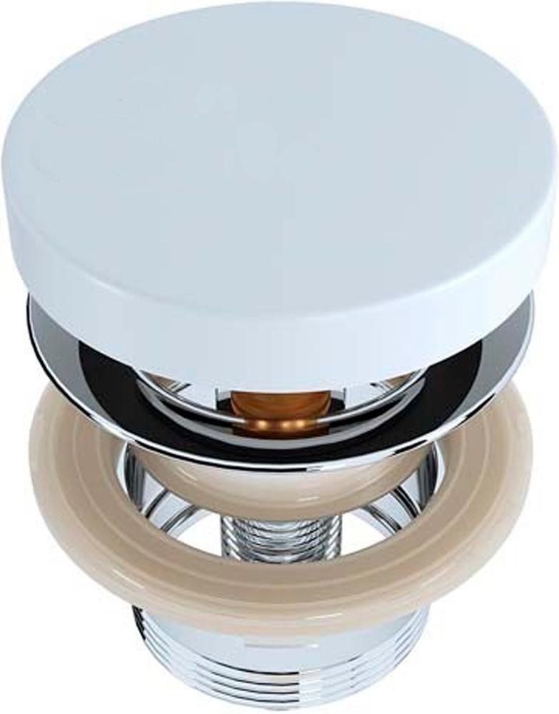 Донный клапан для раковины, Up&Down, ДЛЯ РАКОВИН Alda,Marea, Luce, (крышка слива литой камень S-Sense цв.белый глянец), D 504 Salini