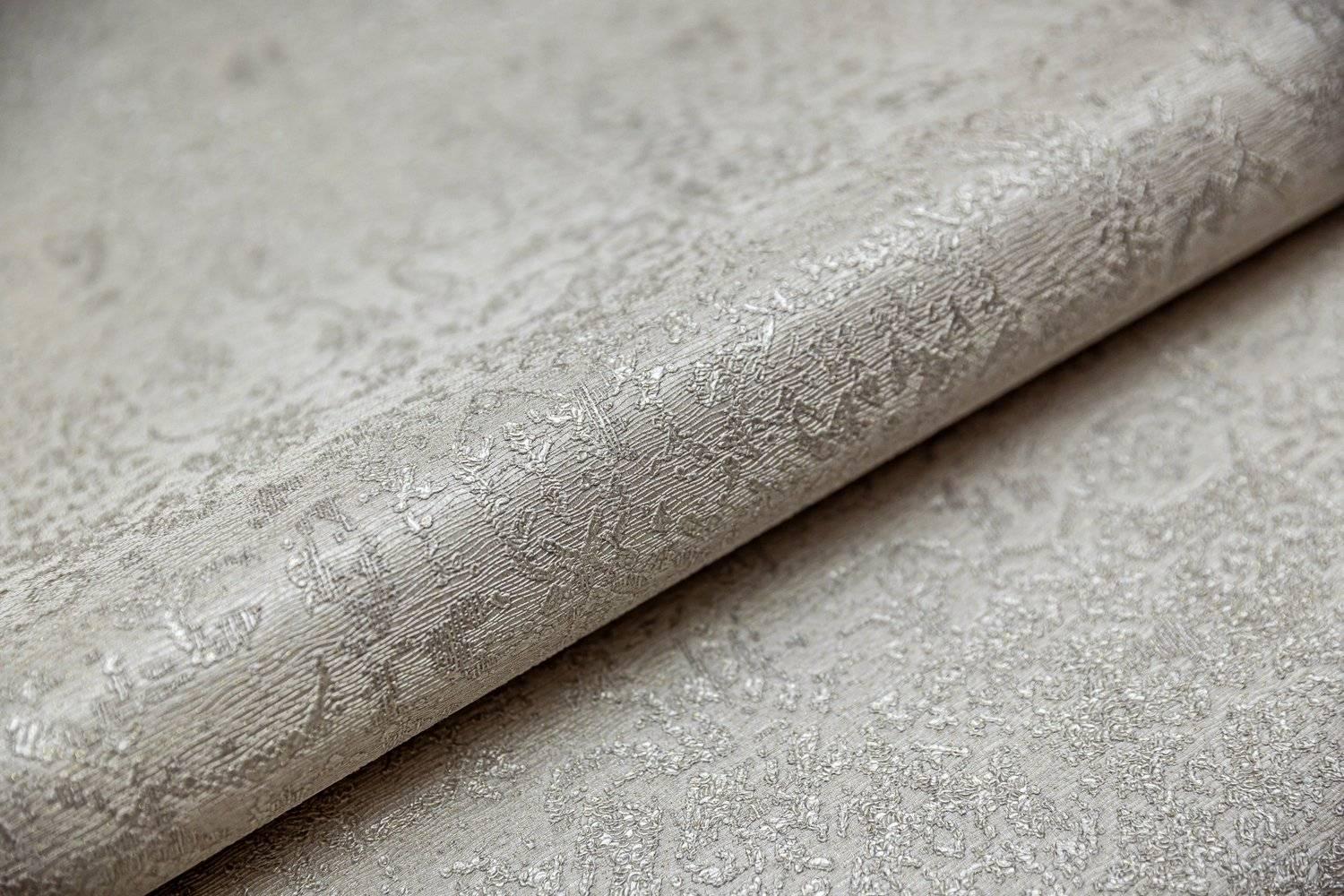 Обои виниловые Флора база, серо-бежевый ZZ