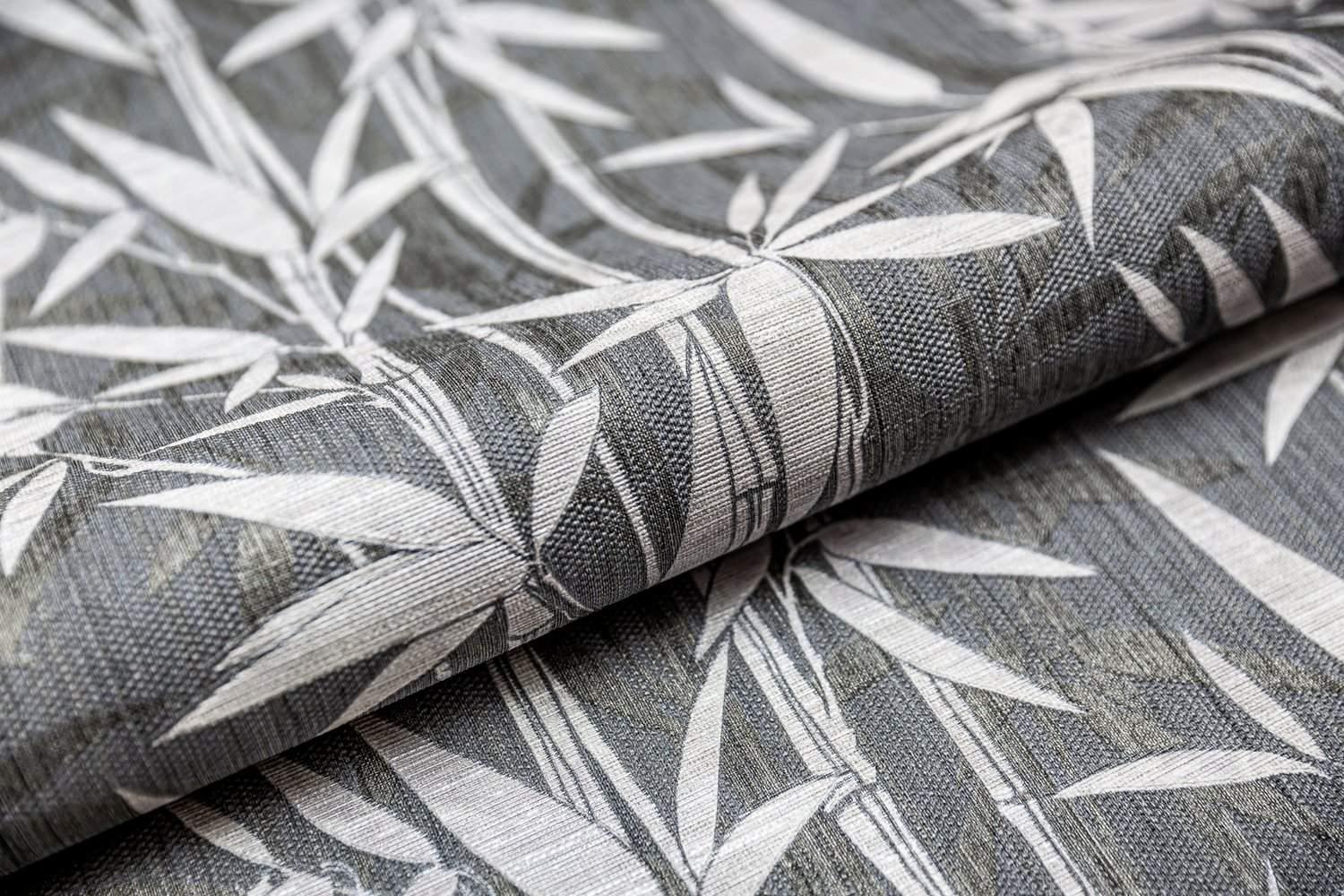 Обои виниловые Бамбук, мотив, серый ZZ