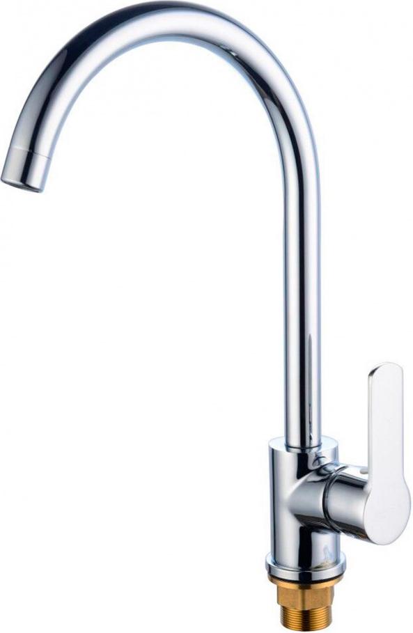 Смеситель для кухни, с поворотным изливом, (цв.хром), 105 ZZ