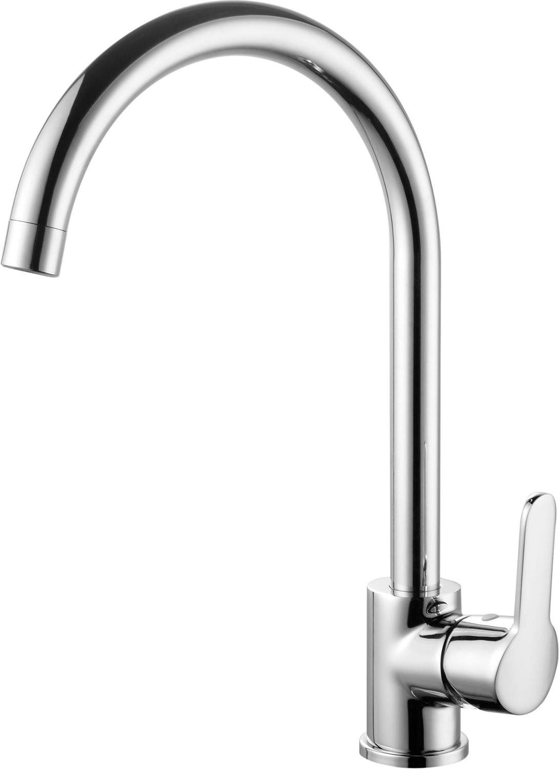 Смеситель для кухни, с поворотным изливом, (цв.хром), 104 ZZ