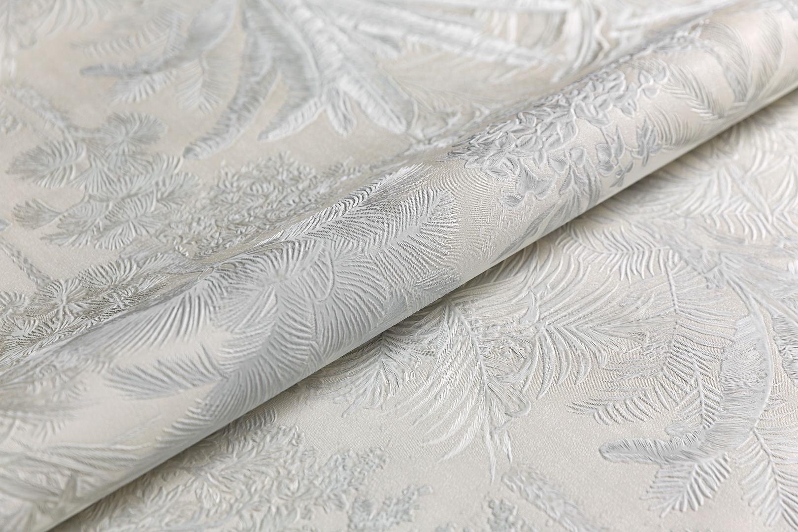 Обои виниловые Оазис мотив, cерый, белый ZZ