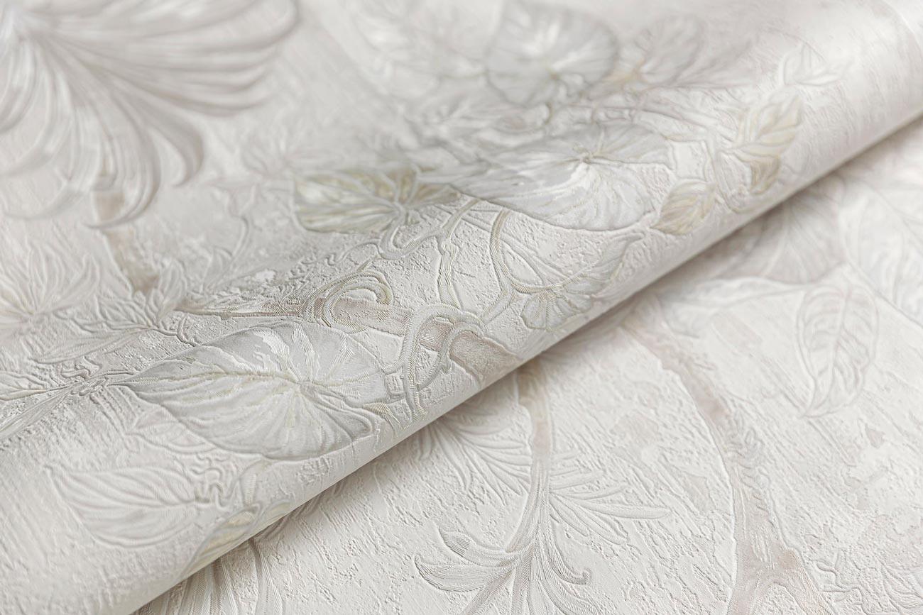 Обои виниловые Оранжерея мотив, белый ZZ