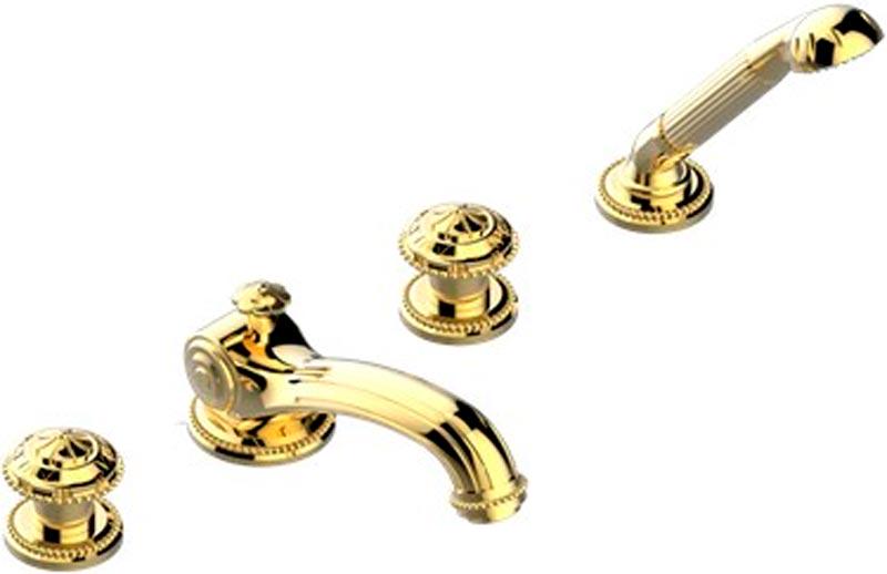 Смеситель на ванну встраив., на 4 отв., с душ.гарн., (цв. бронза (Bronze brillant)) Versailles ZZ