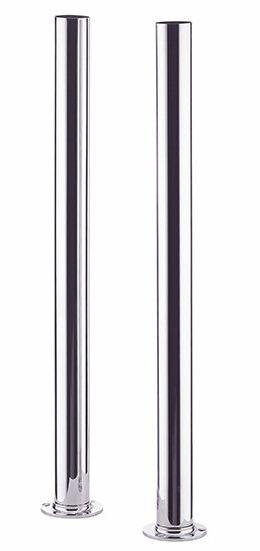 Трубы (2ШТ.), для подвод воды из пола к смесителю н/ванну, розетки в компл., (цв. хром), Staffordshire ZZ