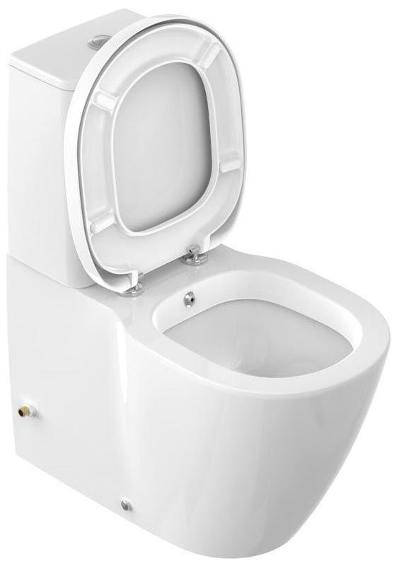 Чаша напольного пристенного унитаза 365x665см, с гигиеническим душем, без бачка и сиденья, крепёж в компл., Connect ZZ