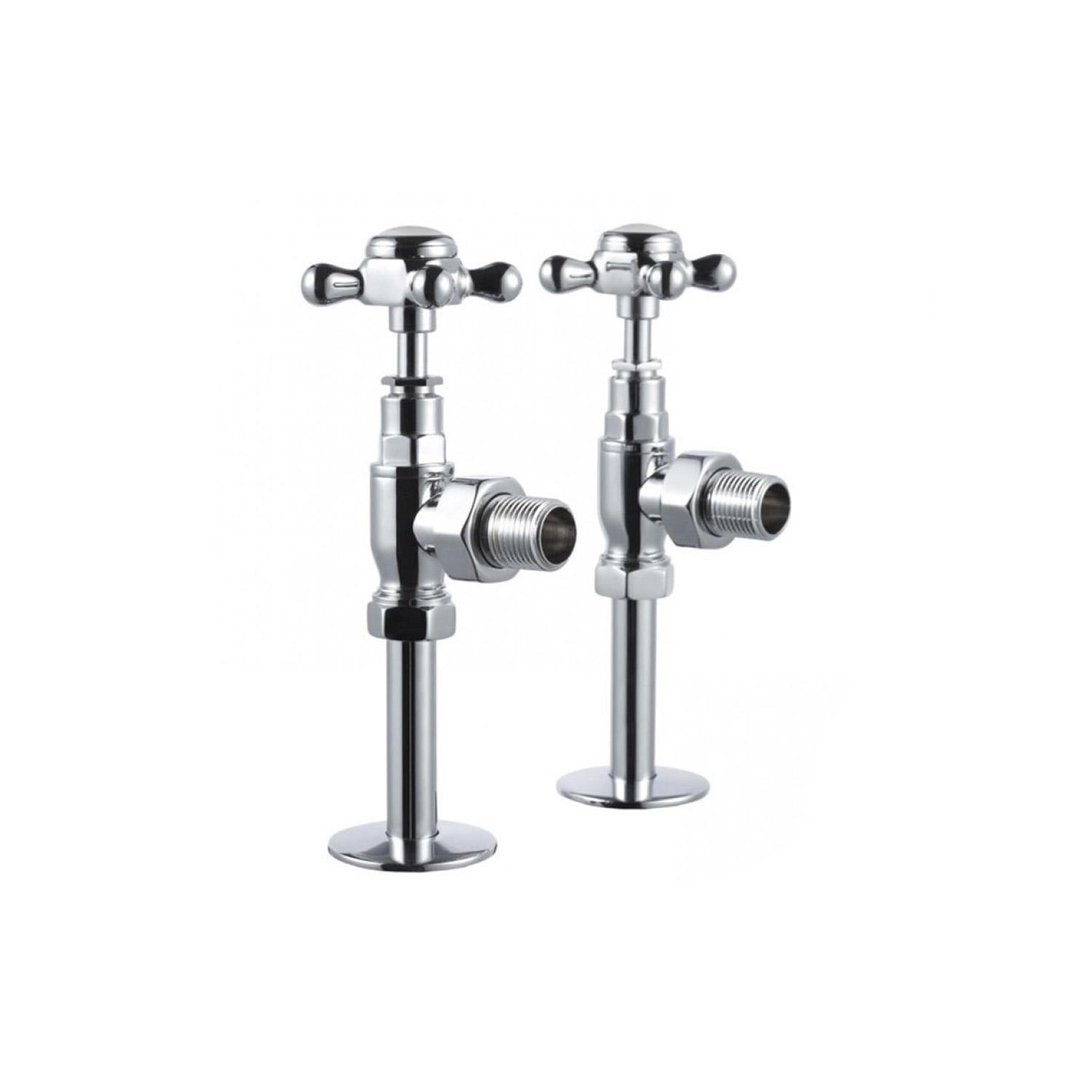 Вентили 2шт., для полотенцесушителя, (цв.хром), Burlington Berkeley ZZ