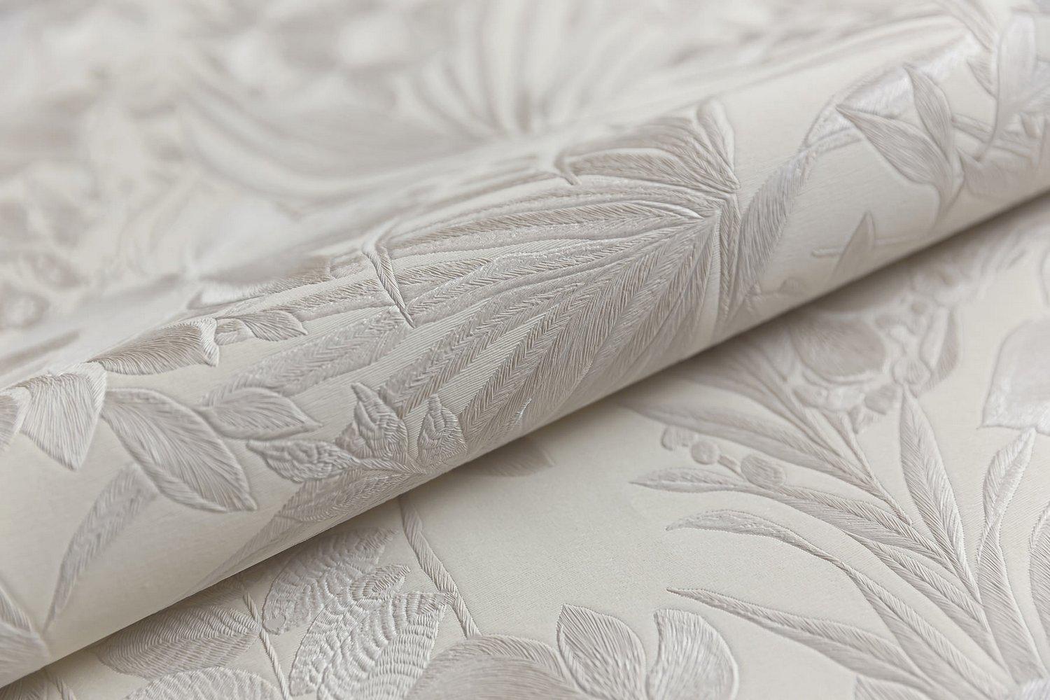 Обои виниловые Джангл мотив, светлый бежевый ZZ