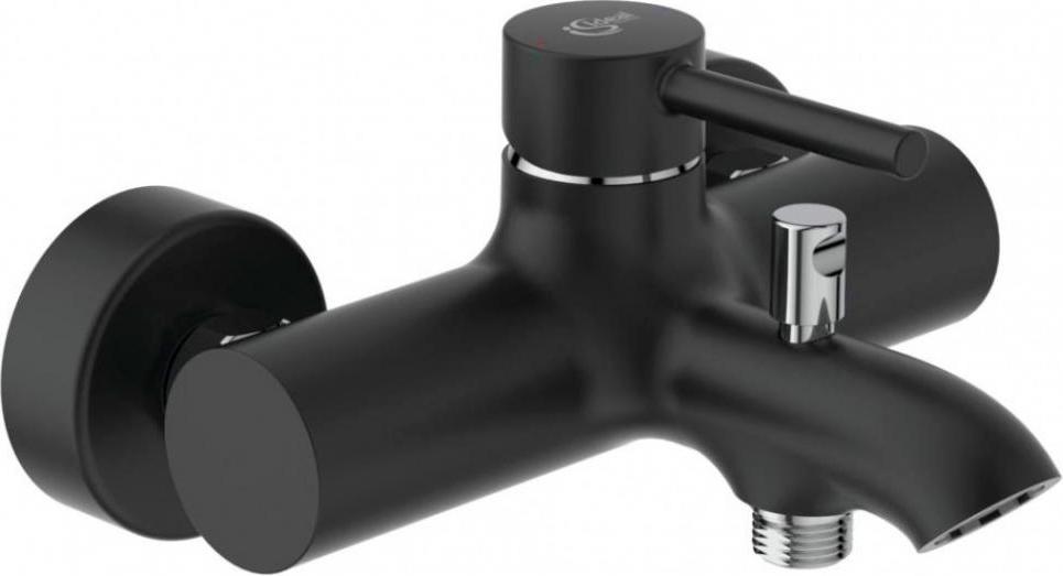Смеситель для ванны, (цв.черный матовый / хром), Сeraline KL