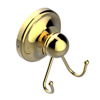 Крючок двойной, маленький (цв. латунь (Luxbrass)) Versailles ZZ