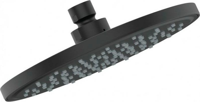 Душ верхний, стационарный, круг d200мм, G 1/2, (металл цв.черный матовый), IdeaRain ZZ