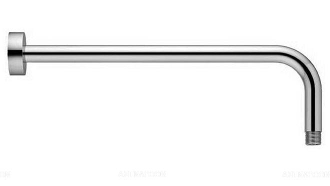 Кронштейн стеновой, G 1/2, 400мм, для верхнего душа, (цв.хром), IdeaRain ZZ