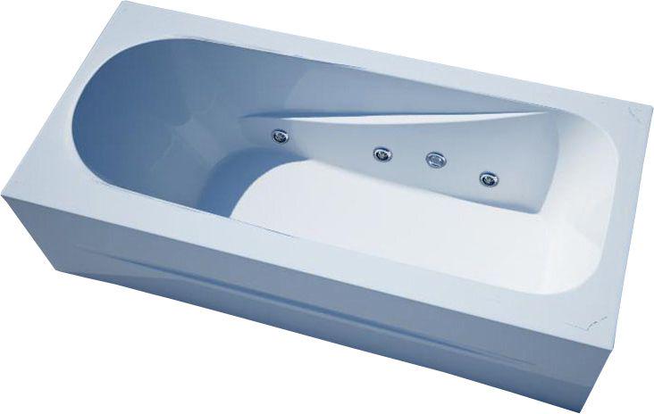 Ванна Leda "Массаж стандарт", г/м, 170х75х58,5см слив/перелив, каркас,фронтальная панель в комплекте (фурнитура ЦВ.БРОНЗА) ZZ