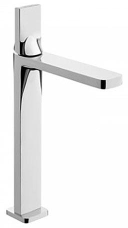Смеситель для раковины "Высокий", излив 15,6хh24cм, БЕЗ д/к, (цв. хром), Line ZZ
