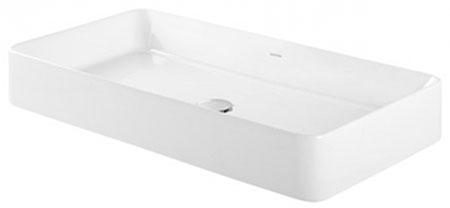 Раковина накладная на столешницу, прямоугольная, 80х40хh12см, без отв.д/смесителя, Sanlife ZZ