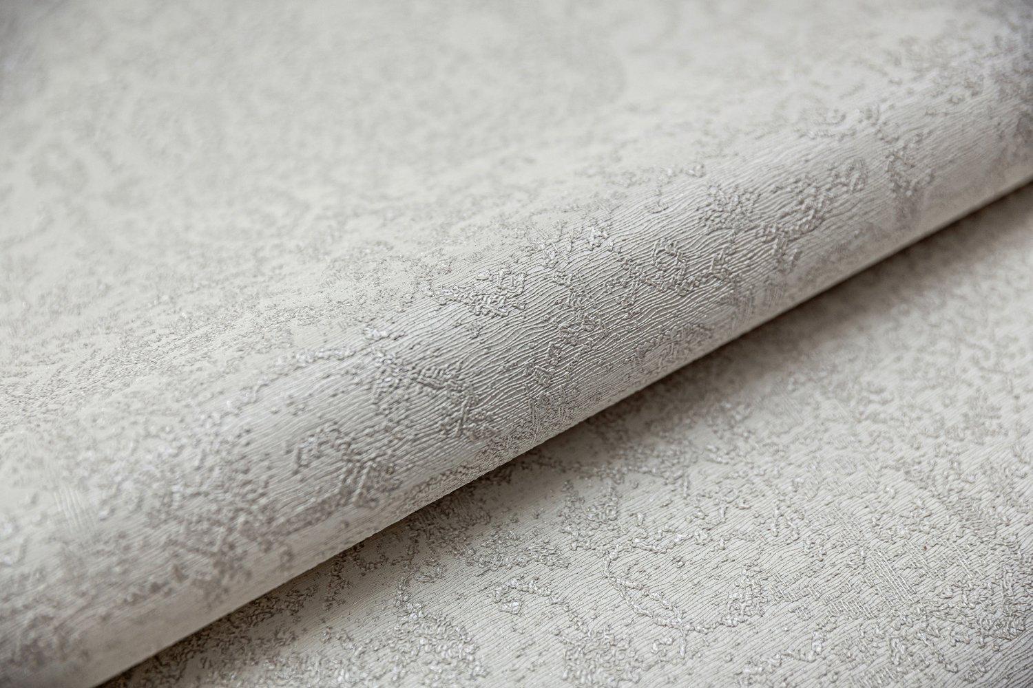 Обои виниловые Флора, база, белый ZZ