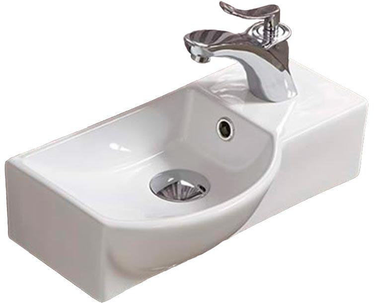 Умывальник Melana 400х220х125 мм на 1отверстие, цв.белый ZZ