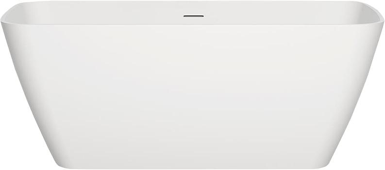Ванна 1800х810хh660мм, отдельностоящая, литой камень S-Stone, матовый, цв.белый, донный клапан Up&Down цв.белый в компл., Agatha ZZ