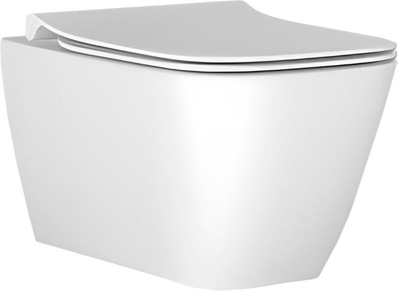 Унитаз подвесной 360х545мм, безободковый RimLS+. сиденье с микролифтом, крепеж в компл., i.life B ZZ