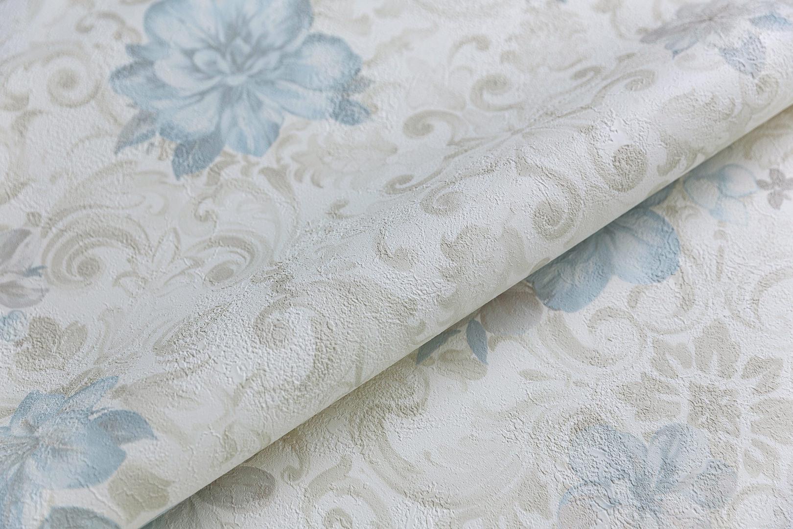 Обои виниловые Азулежу мотив, светло-бежевый ZZ