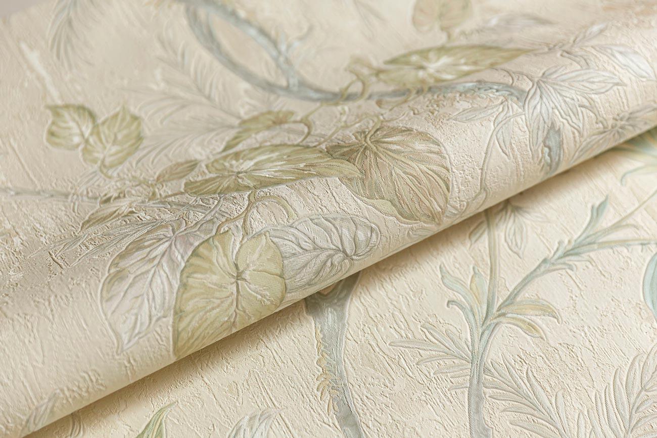 Обои виниловые Оранжерея мотив, жёлтый ZZ