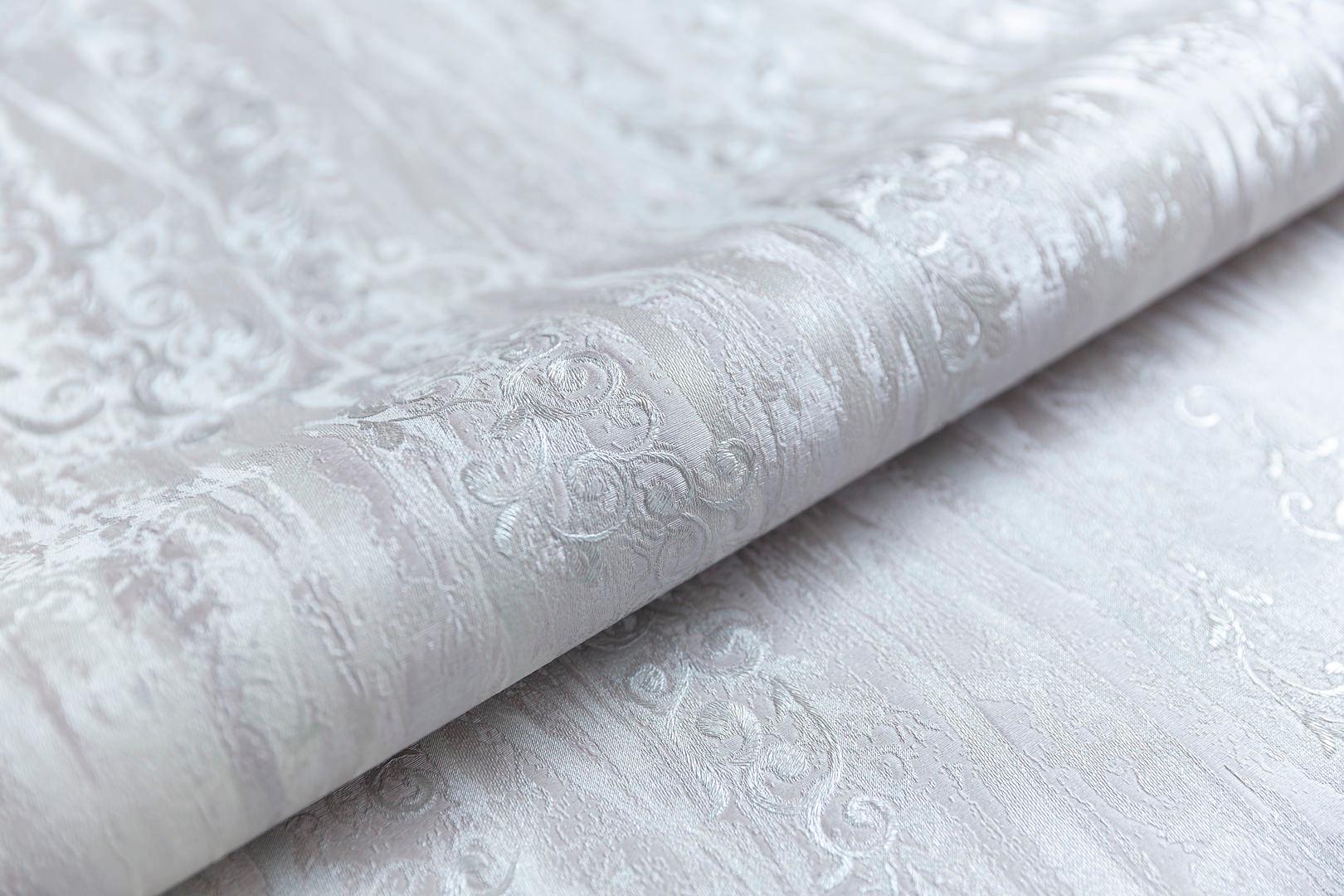 Обои виниловые Виньетки мотив, серо-фиолетовый ZZ