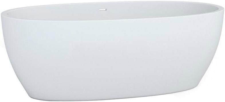 Ванна 1775х890хh650мм,отдельност, литой камень S-Sense, поверхн. матовая, регулир.опоры, нажим.слив цв.хром в компл., Luce XX