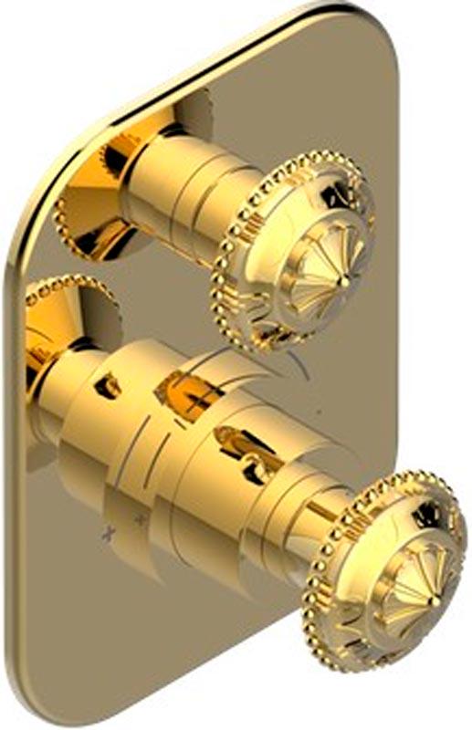 Смеситель термостат д/д, встр.в стену, БЕЗ внутр.части арт.G00-A00-5300A, (цв.бронза (Bronze brillant)) Versailles ZZ