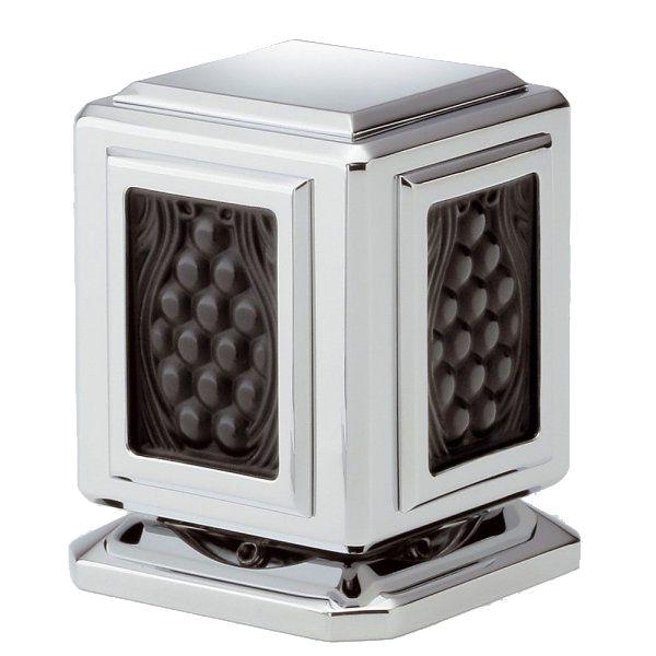 Запорный кран для холодной воды (цв.хром, вставка черного хрусталя Lalique), Metropolis Black Cristal ZZ