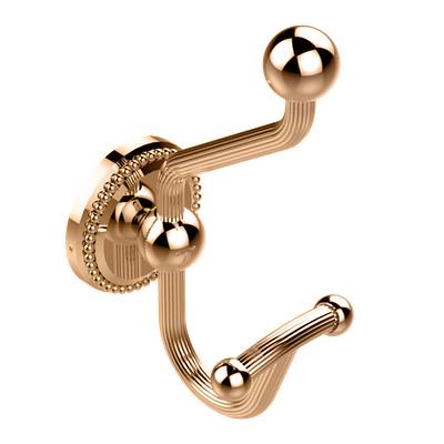 Крючок двойной, большой (цв. латунь (Luxbrass)) Versailles ZZ