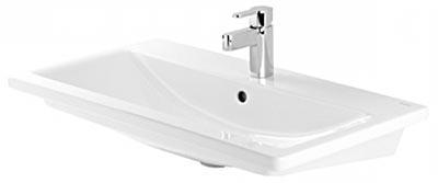 Раковина прямоугольная 83х47см, с отв.д/смесителя, для установки на тумбу, Look ZZ