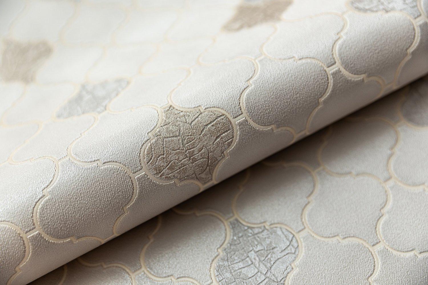 Обои виниловые Арабески, мотив, бежевый светлый ZZ