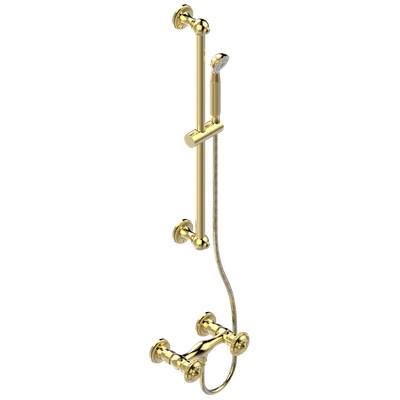 Смеситель для душа с душевой стойкой, шлангом и лейкой (цв. латунь (Luxbrass)) Versailles ZZ
