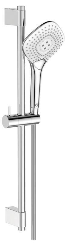 Душевой гарнитур, стойка h60см, лейка д/д ручная, 3-функц., 125мм, шланг 175см., (цв. хром), IDEALRAIN EVO JET DIAMOND XL3 ZZ