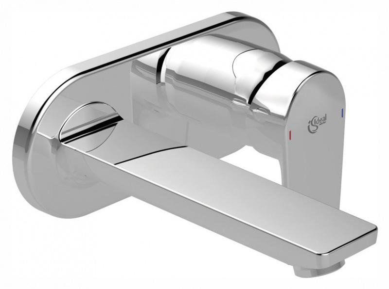 Смеситель для раковины, встраиваемый в стену, излив 173мм, внешняя часть, БЕЗ скрытой арт.A5948NU, (цв.хром), Tesi ZZ