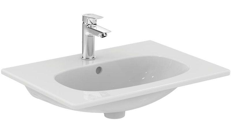 Раковина 625х450мм, с 1 отв. для смесит., для установки на тумбу, Tesi ZZ