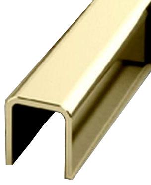 399/U профиль  латунь полированная  Projoint U 10x10 мм 270cм  ZZ