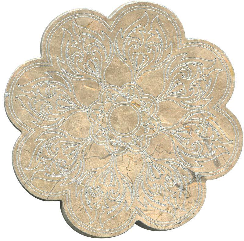 Тозетка Emperador Light Primera Marbl Tile № -9 серебро (n048403) |10х10