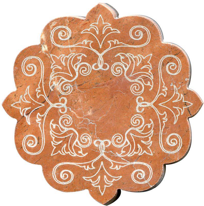 Тозетка Rojo Alicante Primera Marbl Tile № -5 серебро (n048413) |10х10