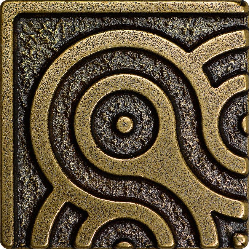 Декоративная вставка из бронзы Kavarti Corner element 5x5 XX