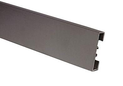 89/4 Алюминиевый анодированный плинтус carbon / графитовый 4x200