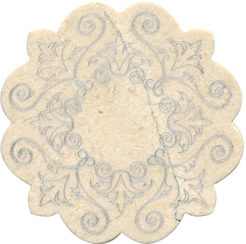 Тозетка Crema Marfil  Marbl Tile № -5 серебро (n048397) |10х10