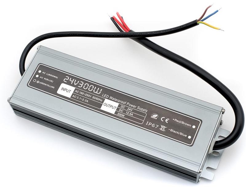 Блок питания металлический IP67, 300W ZZ